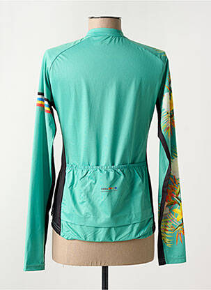 Veste casual col rond vert RUKKA femme