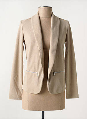 Blazer col châle beige SUN VALLEY femme