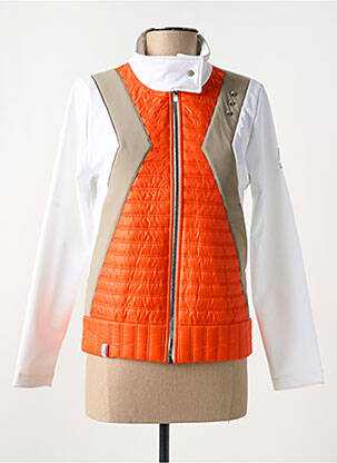 Doudoune poches sans capuche orange SKIDRESS femme