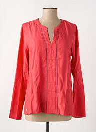 Blouse manches longues manches longues rouge ELLE EST OU LA MER femme
