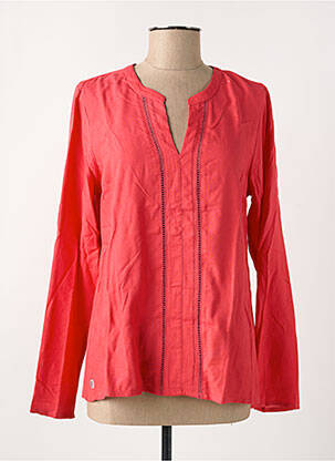 Blouse manches longues manches longues rouge ELLE EST OU LA MER femme