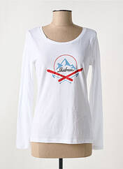 T-shirt blanc SKIDRESS pour femme seconde vue