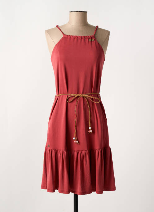 Robe mi-longue doublure fines bretelles orange RAGWEAR femme