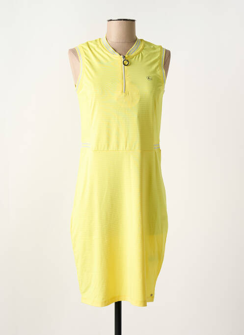 Robe mi-longue sans manche sans manche jaune LUHTA femme