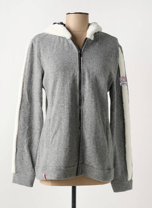 Veste casual col rond gris SKIDRESS femme