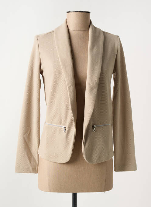 Blazer col châle beige SUN VALLEY femme