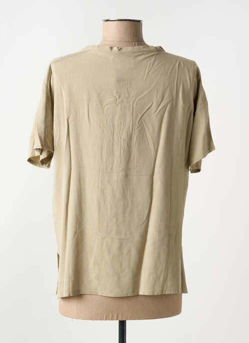 Blouse manches courtes manches courtes beige LUHTA femme