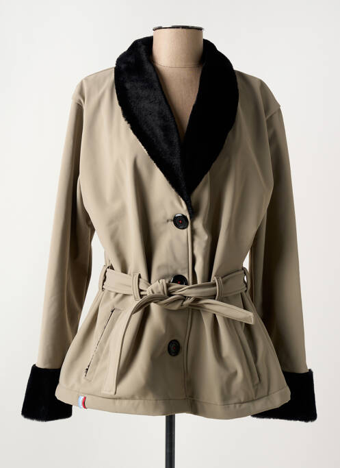 Manteau court marron SKIDRESS pour femme