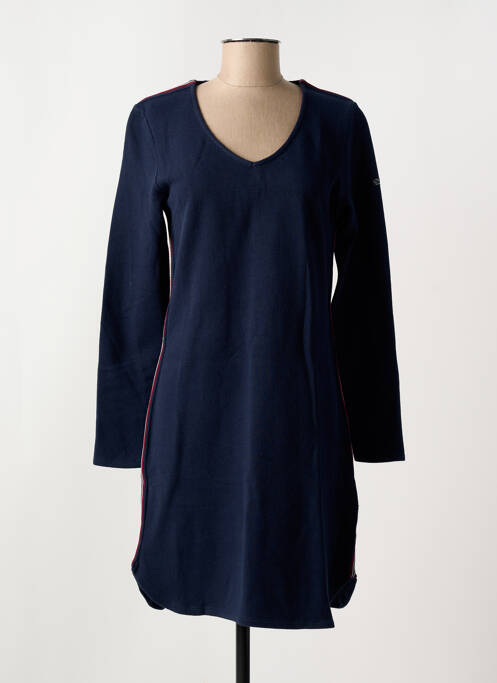 Robe mi-longue bleu ELLE EST OU LA MER pour femme