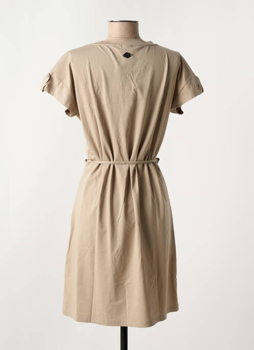 Robe mi-longue marron LUHTA pour femme