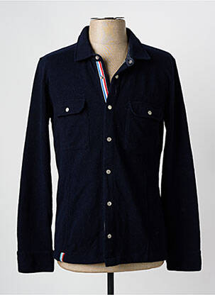 Veste casual fermeture boutonnée sur le devant bleu SKIDRESS homme