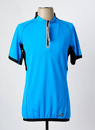 T-shirt coupe cintrée manches courtes bleu RUKKA homme