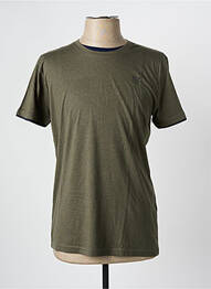 T-shirt coupe droite manches courtes vert ELLE EST OU LA MER homme