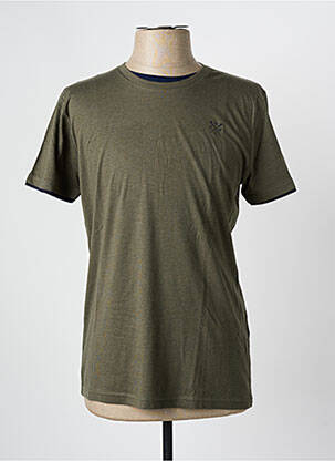 T-shirt coupe droite manches courtes vert ELLE EST OU LA MER homme