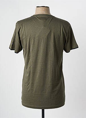 T-shirt coupe droite manches courtes vert ELLE EST OU LA MER homme