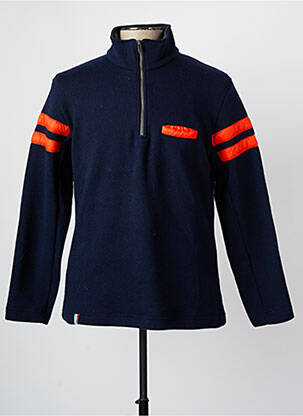 Sweat-shirt col col montant manches longues bleu SKIDRESS homme