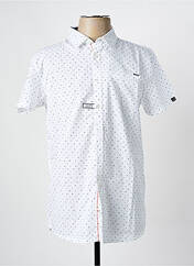 Chemise manches courtes blanc ELLE EST OU LA MER pour homme seconde vue
