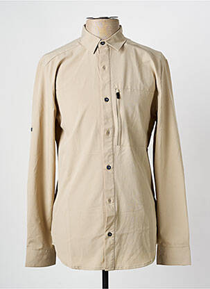 Chemise manches longues beige REGATTA pour homme