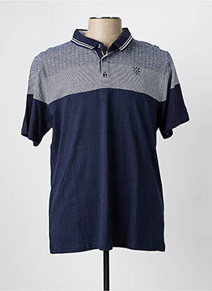 Polo bleu ELLE EST OU LA MER pour homme