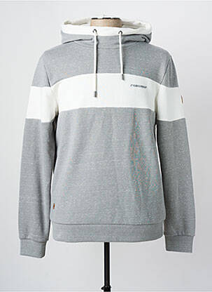 Sweat-shirt à capuche gris RAGWEAR pour homme