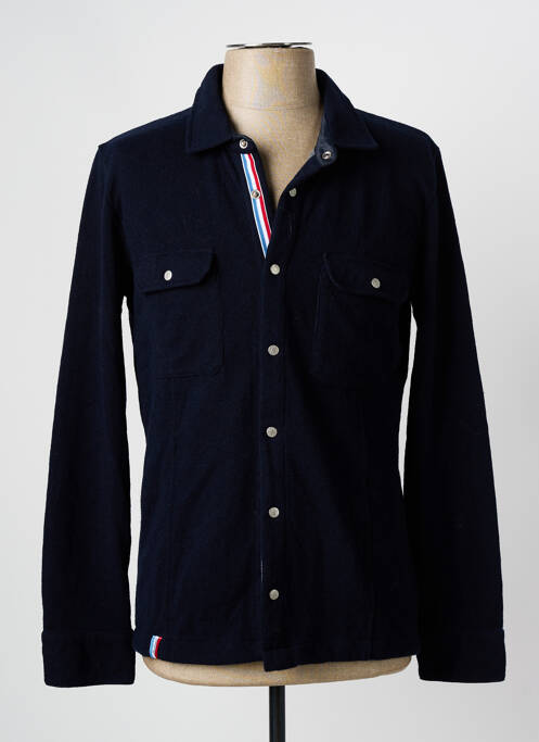 Veste casual fermeture boutonnée sur le devant bleu SKIDRESS homme