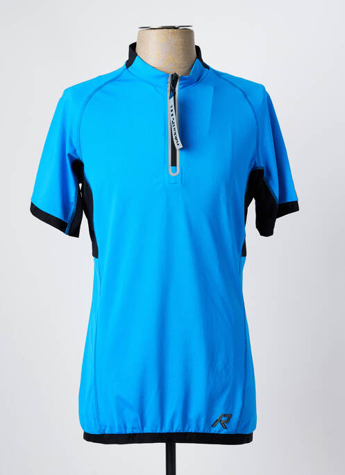 T-shirt coupe cintrée manches courtes bleu RUKKA homme