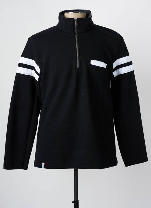 Sweat-shirt col col montant manches longues noir SKIDRESS homme