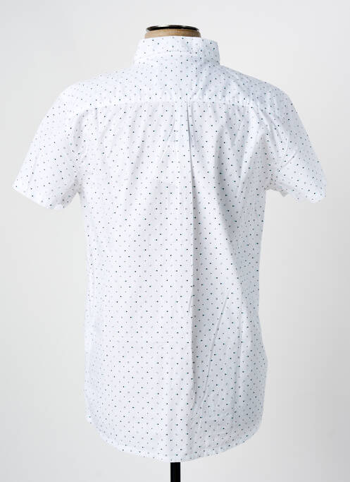 Chemise manches courtes blanc ELLE EST OU LA MER homme