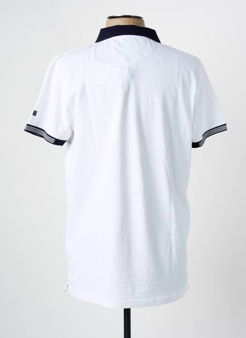 Polo blanc ELLE EST OU LA MER homme