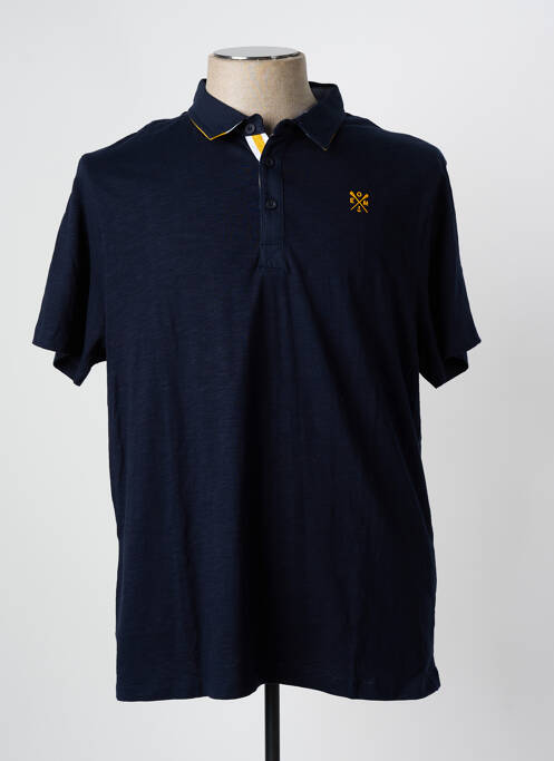 Polo bleu ELLE EST OU LA MER pour homme