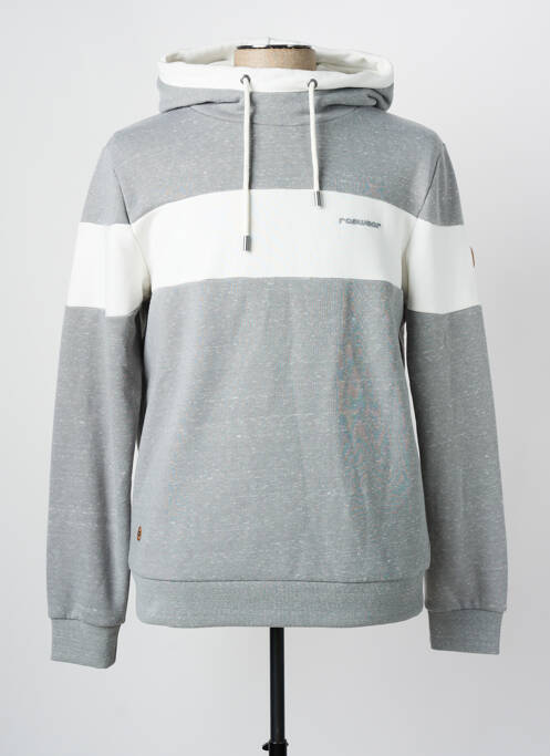 Sweat-shirt à capuche gris RAGWEAR pour homme
