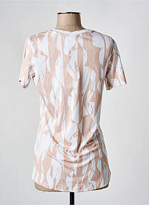 T-shirt imprimé fantaisie manches courtes beige LUHTA femme