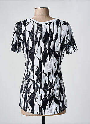 T-shirt imprimé fantaisie manches courtes noir LUHTA femme