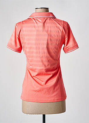 Polo stretch manches courtes orange LUHTA femme