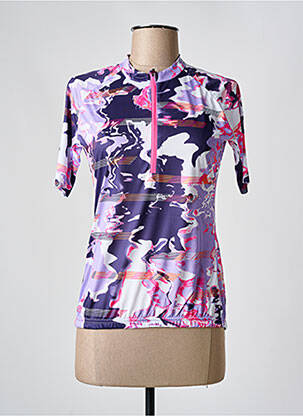 T-shirt manches mi-longues manches courtes violet RUKKA femme