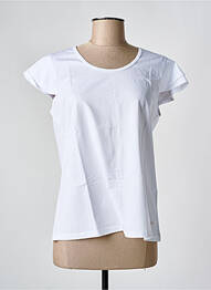 T-shirt stretch manches courtes blanc LUHTA femme