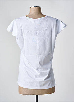 T-shirt stretch manches courtes blanc LUHTA femme