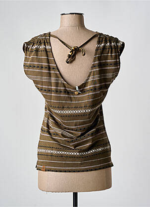 T-shirt stretch manches courtes vert RAGWEAR femme