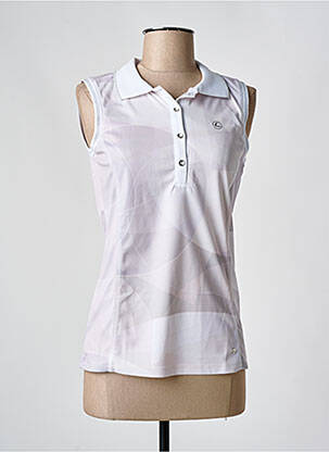 Polo stretch sans manche beige LUHTA femme