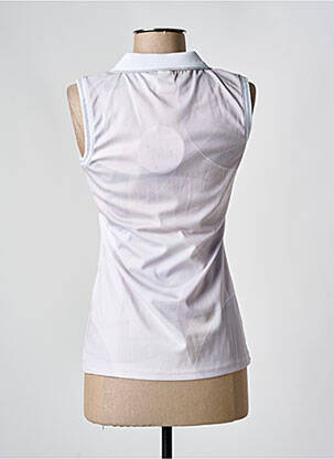 Polo stretch sans manche beige LUHTA femme