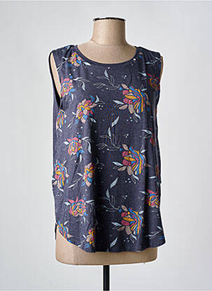 Débardeur coupe droite sans manche bleu fonce RAGWEAR femme