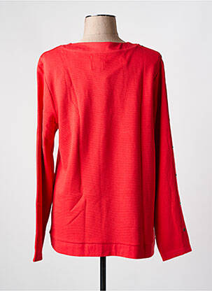 Sweat-shirt stretch manches longues rouge ELLE EST OU LA MER femme