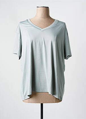 T-shirt coupe droite manches courtes vert LUHTA femme