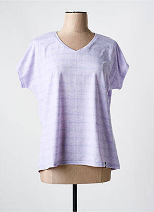 T-shirt coupe droite manches courtes violet LAFUMA femme