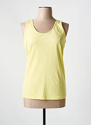 Débardeur sport multisport sans manche jaune EIDER femme