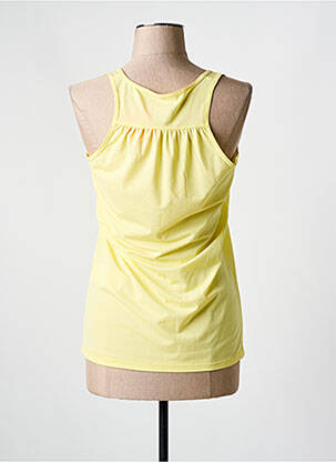 Débardeur sport multisport sans manche jaune EIDER femme