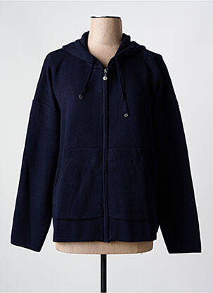 Gilet manches longues bleu ELLE EST OU LA MER pour femme