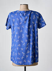 Top bleu ELLE EST OU LA MER pour femme seconde vue