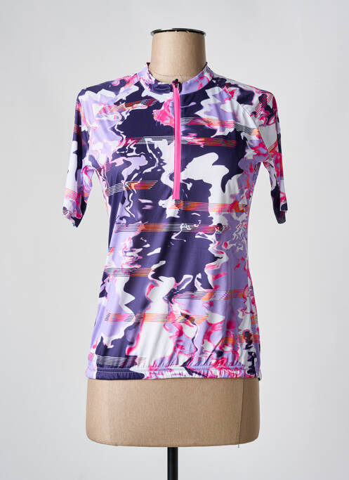 T-shirt manches mi-longues manches courtes violet RUKKA femme