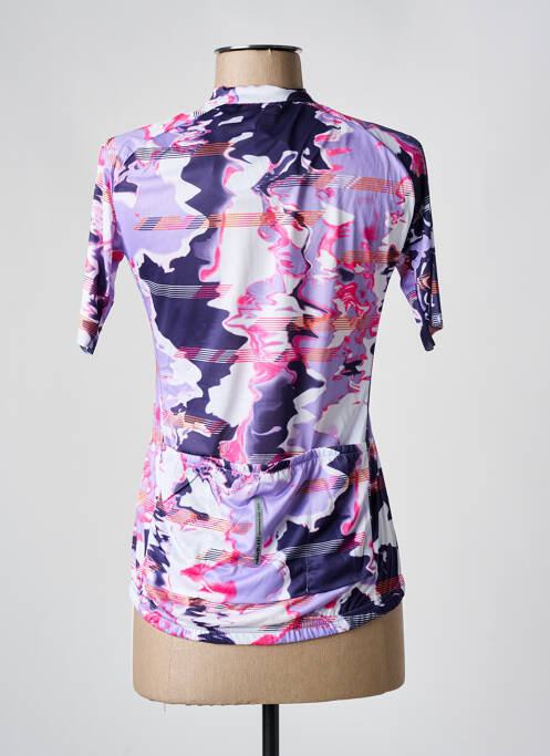 T-shirt manches mi-longues manches courtes violet RUKKA femme